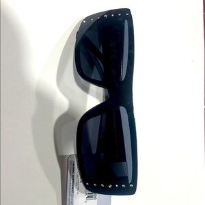 West Loop Black Sunglasses with Studded Accents